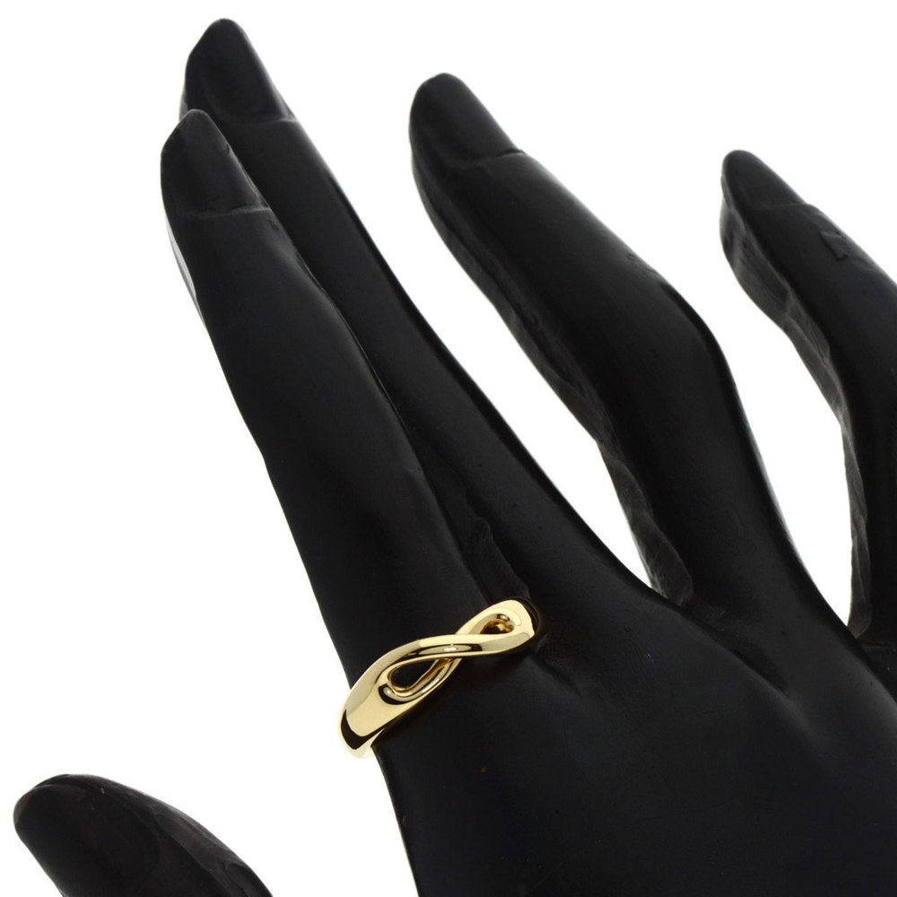 TIFFANY & CO. Infinity Ring 18K Yellow Gold Size 4.75 #49 - Picture 7 of 8